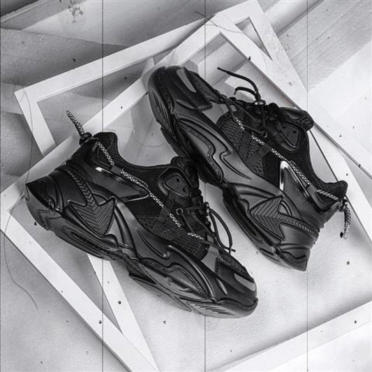Black Trend Wild Sport Red Fire Trendy Shoes
