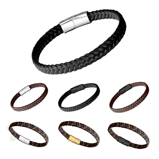 Twisted Braided Personalized Retro Leather Rope Bracelets For Couples