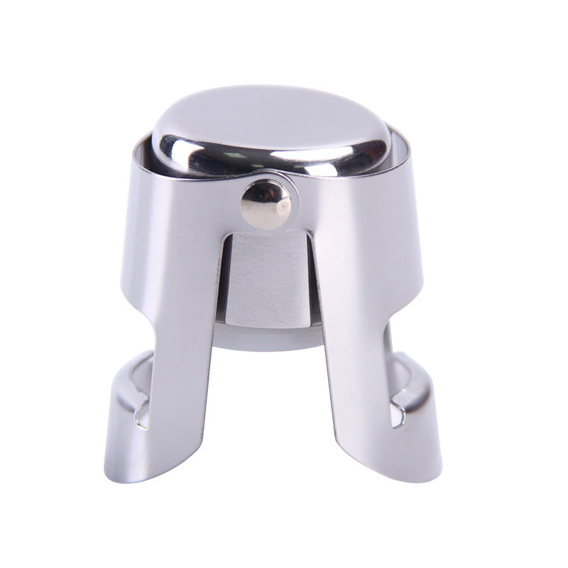Stainless steel sealed red wine stopper
