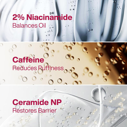 ® Face Moisturizer with Niacinamide & Ceramides - Korean Skin Care Facial Moisturizer for Skin Barrier Support & Pore Minimizer - Oil-Free Hydrating Face Gel for All Skin Types - 1.7Oz