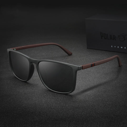 Polarized Sunglasses Square Large Frame Plastic