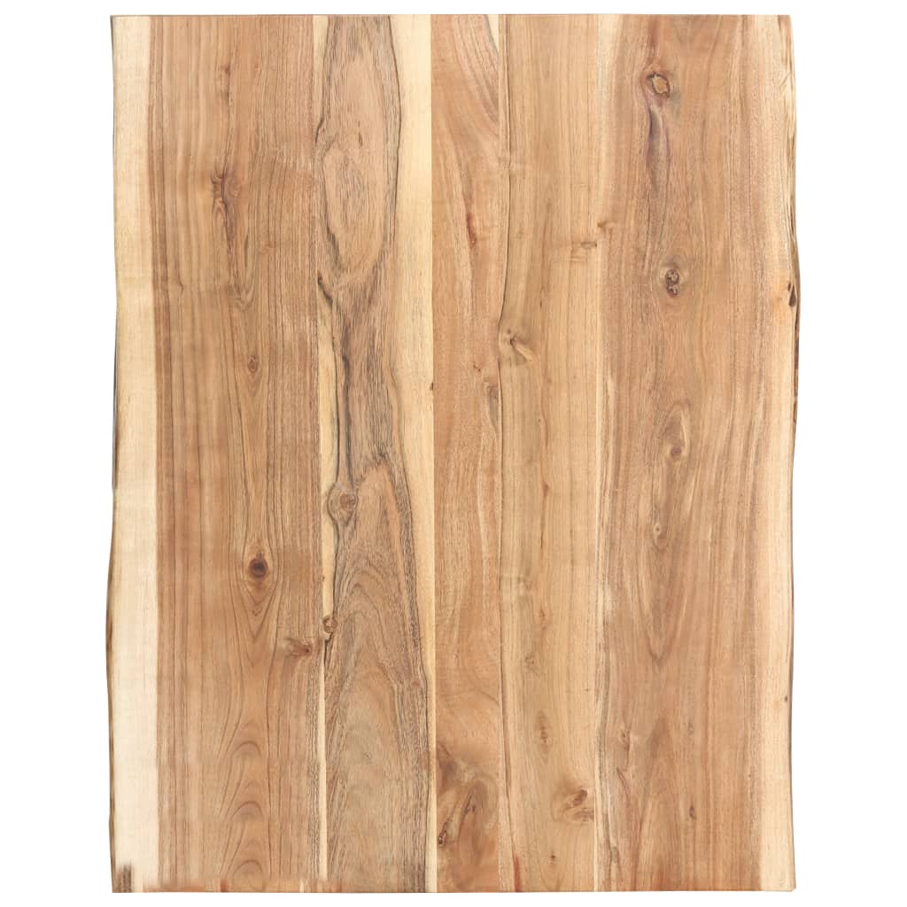 Tabletop Solid Acacia Wood 58x(50-60)x2.5 cm Tabletop