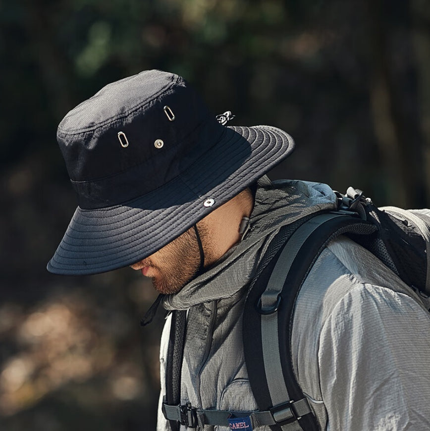 Summer New Men's Sun-shade Big Brim Sun Protection Hat