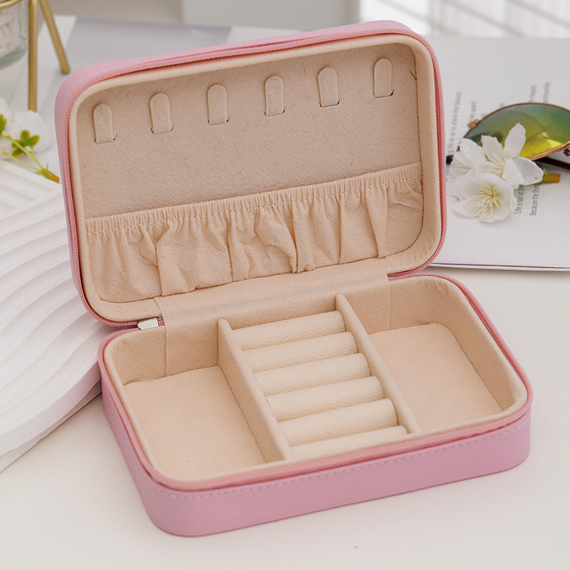 Portable Leather Creative Jewelry Storage Box For Travel