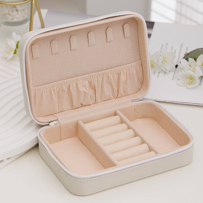 Portable Leather Creative Jewelry Storage Box For Travel