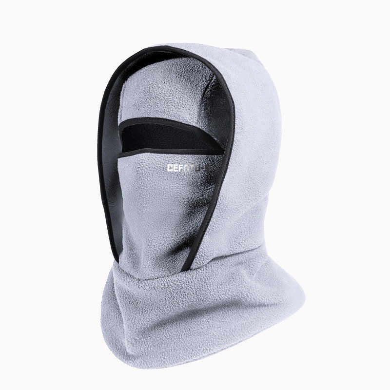Outdoor Winter Warm Hat And Scarf Integrated Headgear