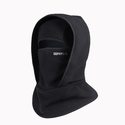 Outdoor Winter Warm Hat And Scarf Integrated Headgear