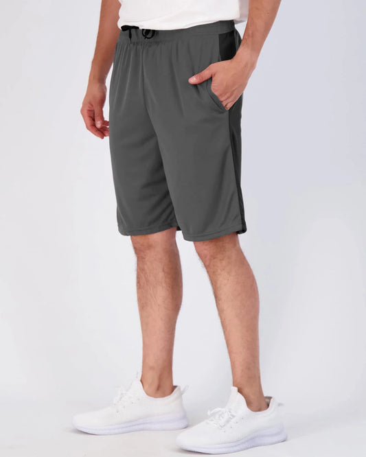 Men'S Athletic Shorts Mesh Workout Gym Activewear Basketball Shorts with Pockets 5 Pack