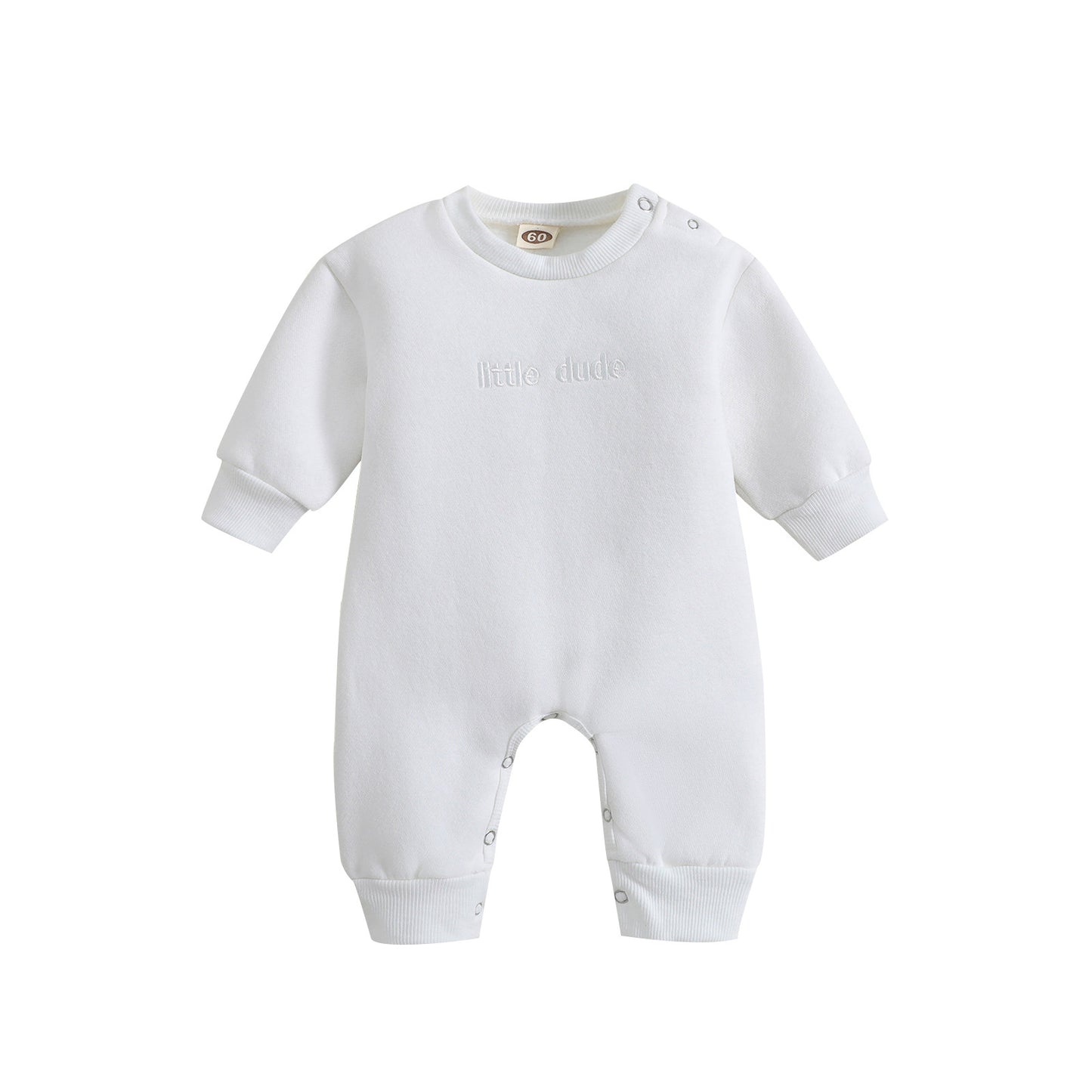Korean Style Baby Solid Color Simple Jumpsuit