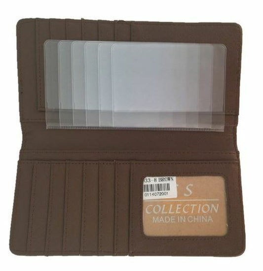 Longhorn Mens Wallet Western Bifold Checkbook Style W030-14 Ostrich Brwon