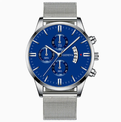 Mens Business Luxury Watches For Men Mesh Band Quartz Watch