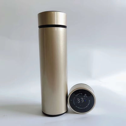 500Ml Business Gift Temperature Display Smart Water Bottles Double Walled Stainless Steel Vacuum Insulated Digital Cups