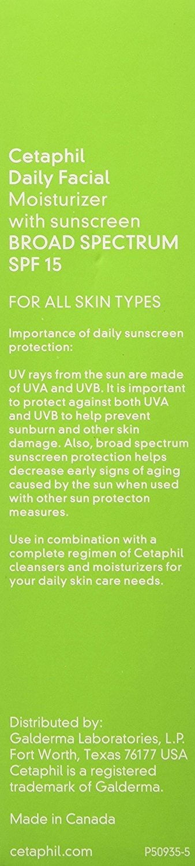 Daily Facial Moisturizer SPF 15 Sunscreen, Fragrance Free, 4 Oz