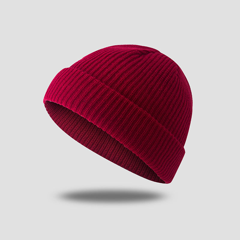 Retro Dome Warm Short Woolen Toe Hat