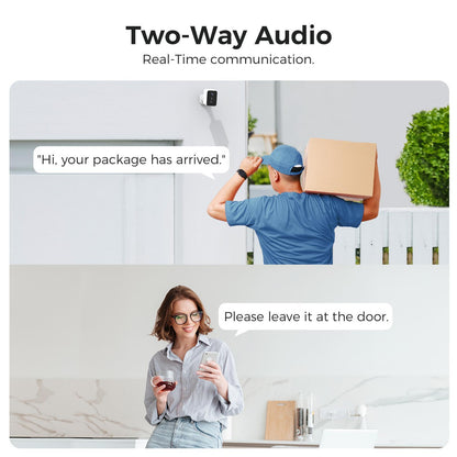 LNDU CL01 4K Wireless Security Camera 143 Degree Wide Angle Infrared Night Vision Human Body Sensing  Dual Identification Detection