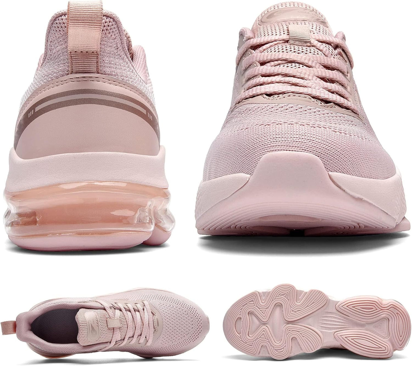 Running Shoes for Women Tennis Athletic Breathable Arch Support Workout Sport Gym Walking Fashion Sneakers Lightorange 9