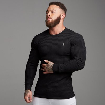 Doctor Muscle Spring Fitness Long Sleeve Men's Sports Shirt