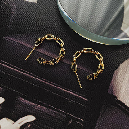Chain link earrings