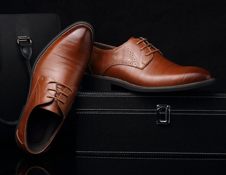 Men's leather dress shoes