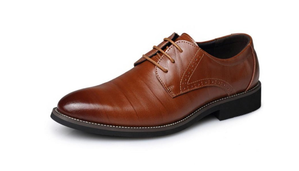Men's leather dress shoes