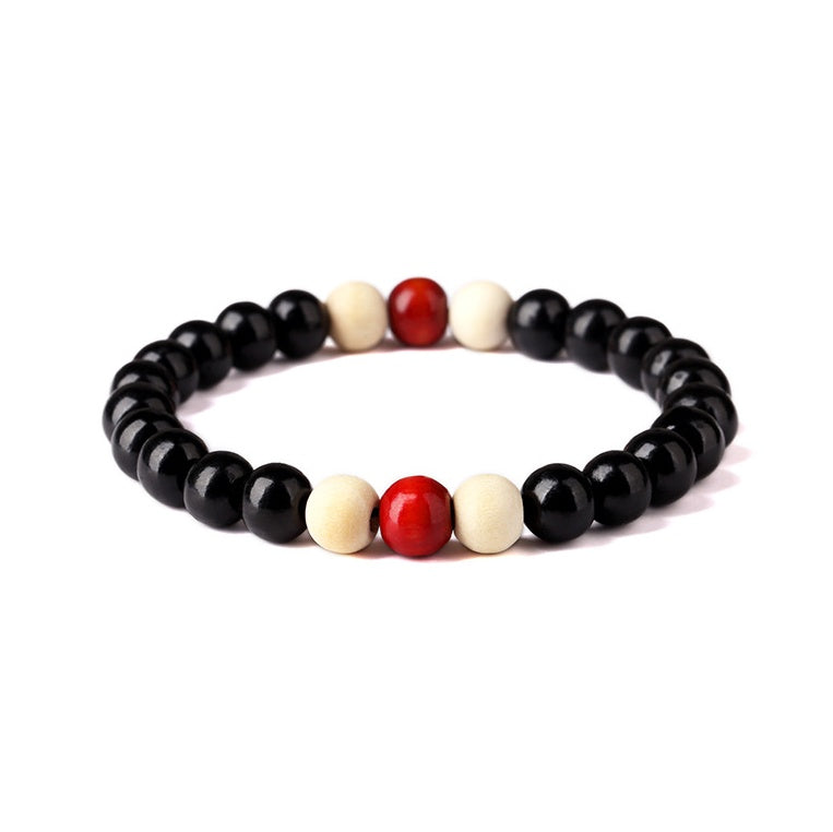 Men's Wood Bead Bracelet