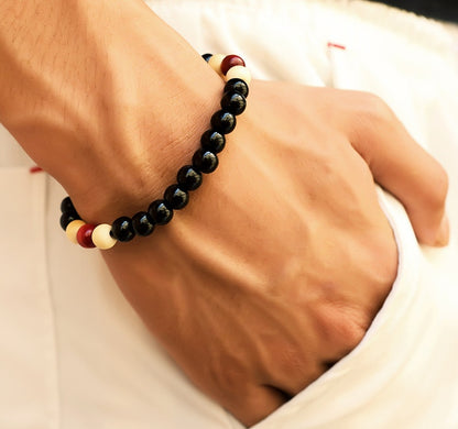 Men's Wood Bead Bracelet