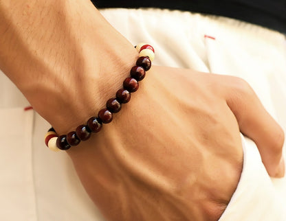 Men's Wood Bead Bracelet