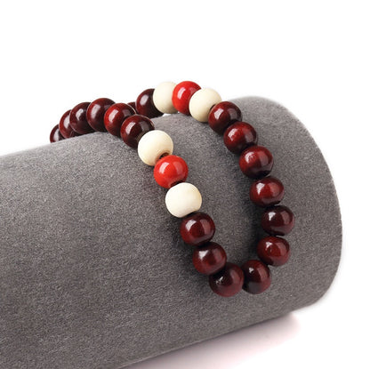 Men's Wood Bead Bracelet