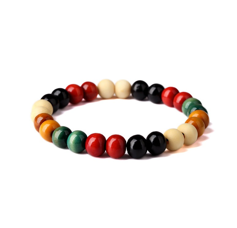 Men's Wood Bead Bracelet
