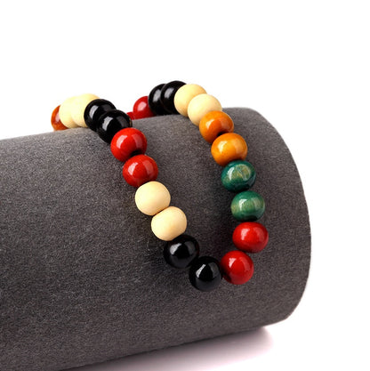 Men's Wood Bead Bracelet