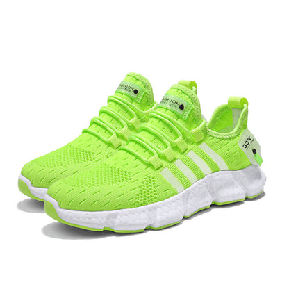 Weave Men's Running Shoes Lightweight Popcorn Sneakers Comfortable Walking Sports Shoes Keep Running Casual Shoes