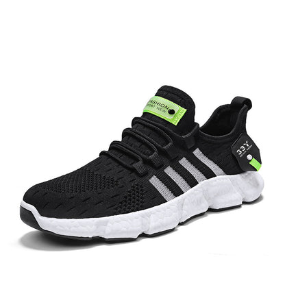 Weave Men's Running Shoes Lightweight Popcorn Sneakers Comfortable Walking Sports Shoes Keep Running Casual Shoes