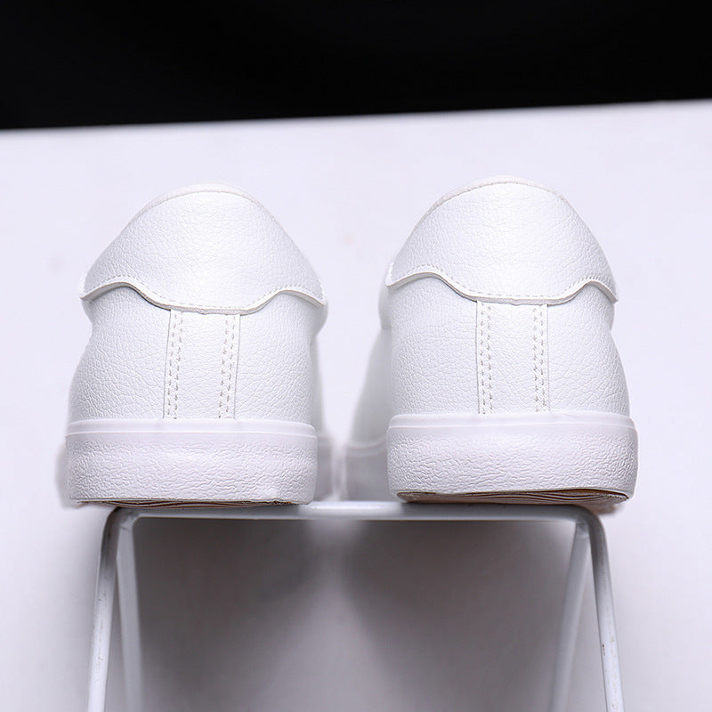 Spring Sneakers Casual Soft Leather Men Shoes Brand Fashion White Shoes KA1188