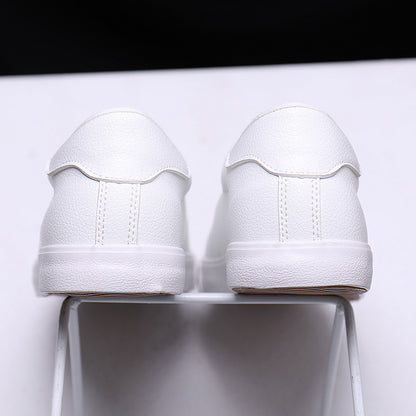 Spring Sneakers Casual Soft Leather Men Shoes Brand Fashion White Shoes KA1188