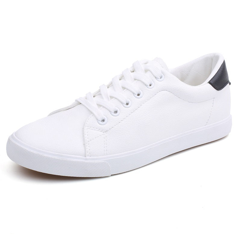 Spring Sneakers Casual Soft Leather Men Shoes Brand Fashion White Shoes KA1188