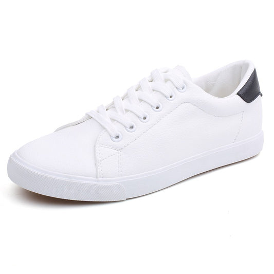 Spring Sneakers Casual Soft Leather Men Shoes Brand Fashion White Shoes KA1188