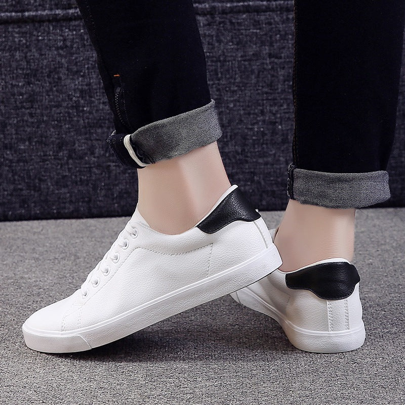 Spring Sneakers Casual Soft Leather Men Shoes Brand Fashion White Shoes KA1188