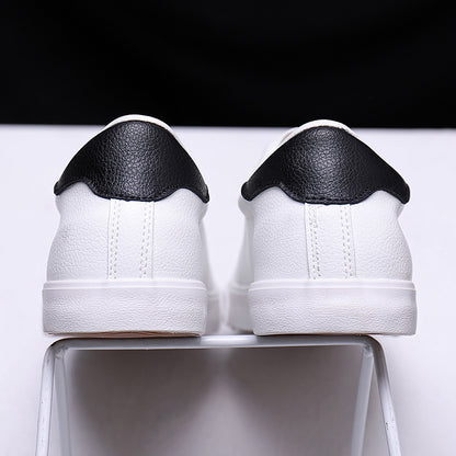 Spring Sneakers Casual Soft Leather Men Shoes Brand Fashion White Shoes KA1188