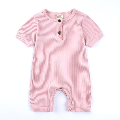 Baby Bag Fart Clothes Pit Striped Crawling Clothes