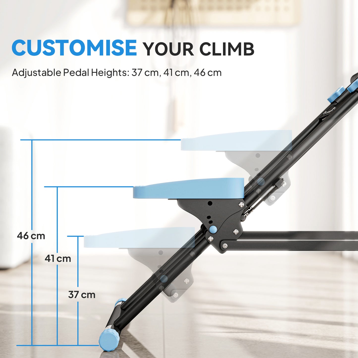 SPORTNOW Stair Stepper For Home Gym Exercise, Vertical Climber Machine With LCD Monitor & Adjustable Pedals For Workout