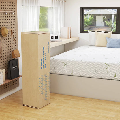 RV Mattress, 10 Inch Short Queen Size Mattress for Rvs, Cooling Memory Foam Mattress, Campers Trailers Mattress in a Box, Made in USA