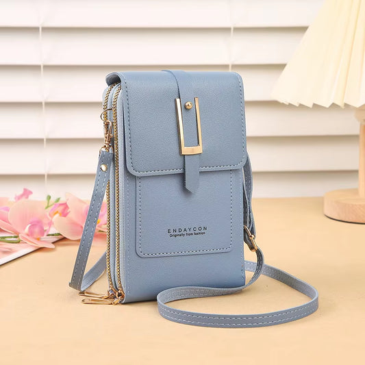 Women Bags Soft Leather Wallets Touch Screen Cell Phone Purse Crossbody Shoulder Strap Handbag for Female Cheap Women'S Bags
