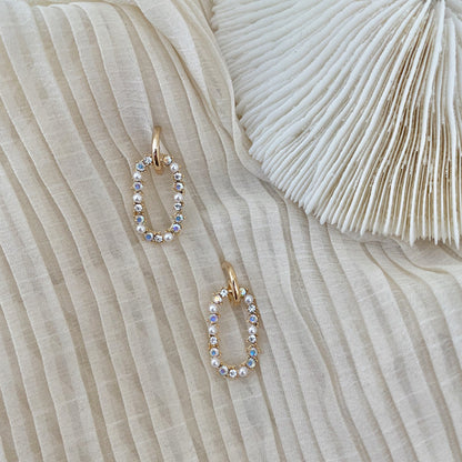 925 Silver Needle Geometric Earrings Personality Earrings