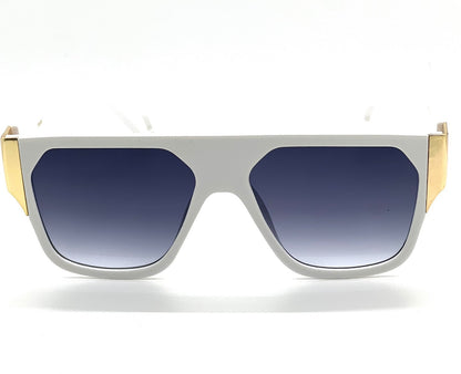 Men'S SUNGLASSES DESIGNER SQUARE RETRO GOLD FRAME SHADES HIP HOP STYLE FASHION