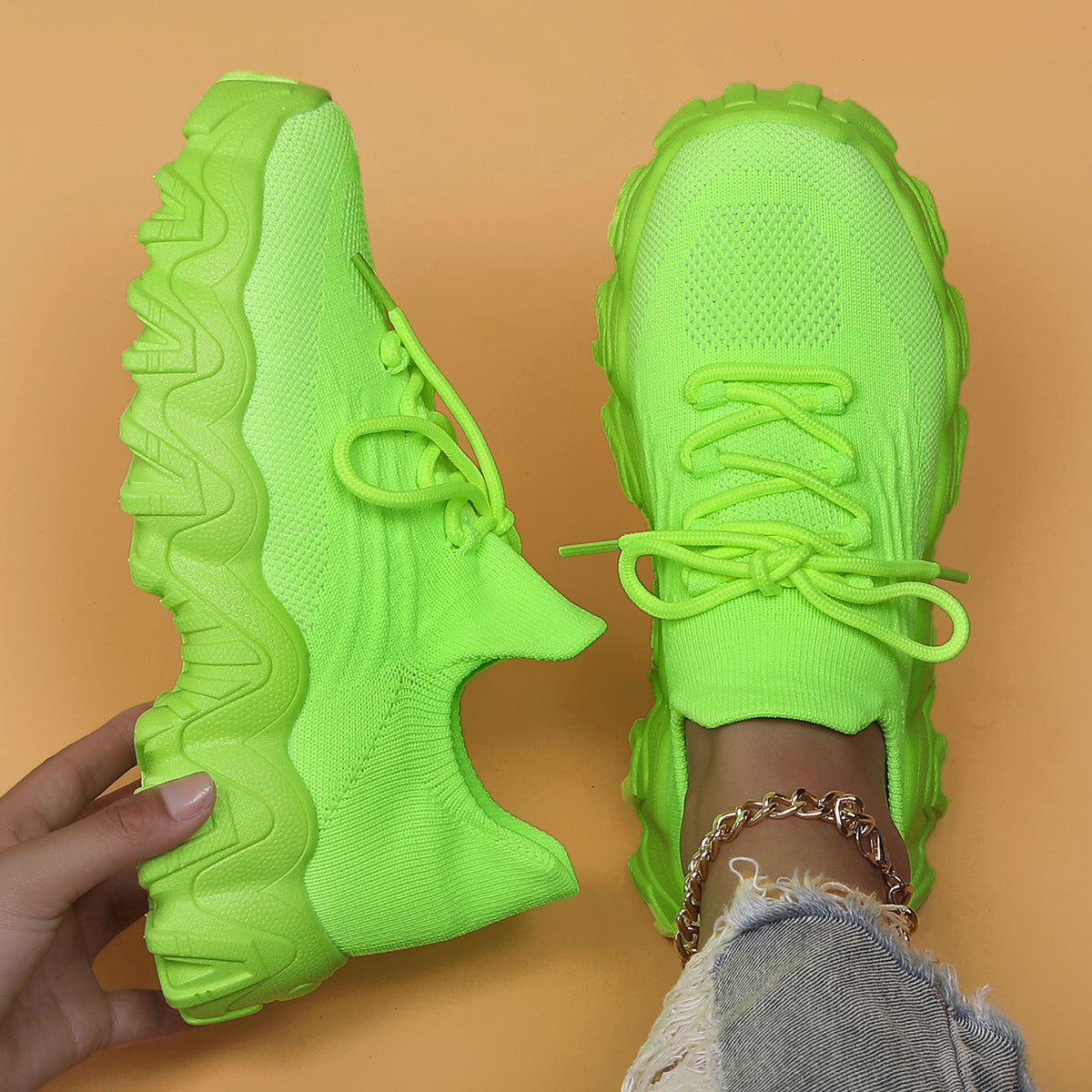 Women's Simple And Breathable Fly Woven Shoes