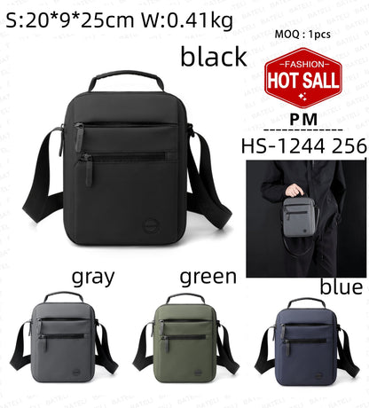 Men's Simple Casual Bag - Waterproof Large Capacity Business Commuting Men's Single Shoulder Crossbody Bags