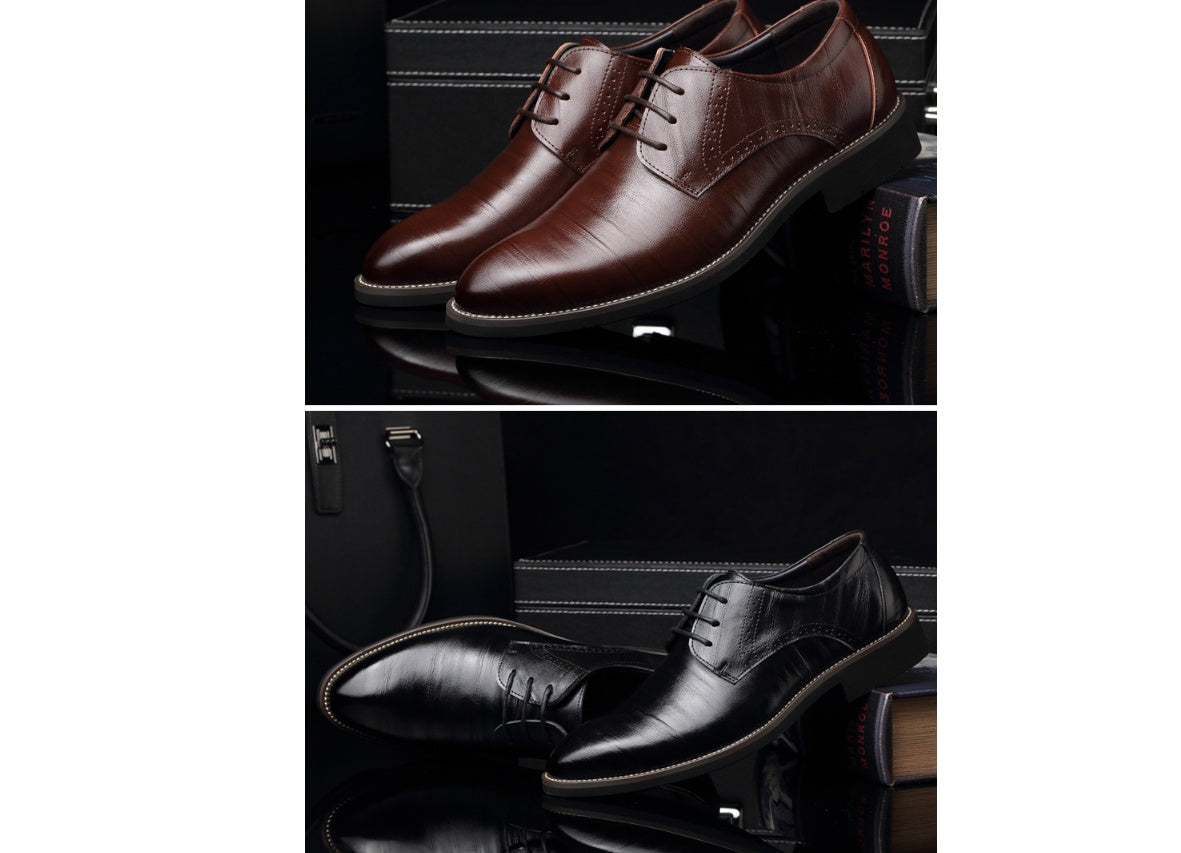 Men's leather dress shoes