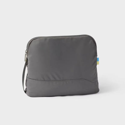 Travel Toiletry Bag – Solid Color, Zipper Closure, Luggage Accessory For Carry-On Or Suitcase