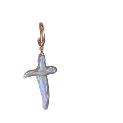 Cross Pearl Earrings Travel