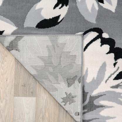 Modern Floral Design Area Rug for Living Room,Bedroom,Home Office,Kitchen Non Shedding Area Rug 2' X 3' Blue